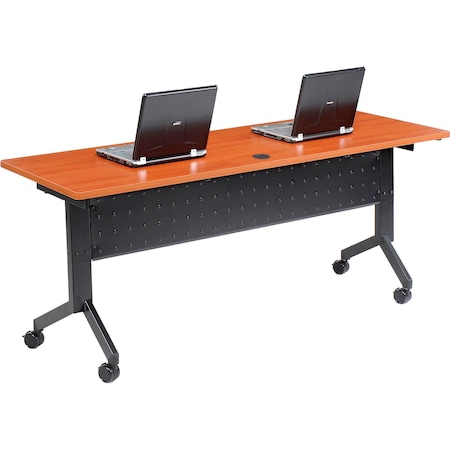 Interion By Global Industrial Flip-Top Table, 24 in W, 72 in L, 29-1/2 in H 695125